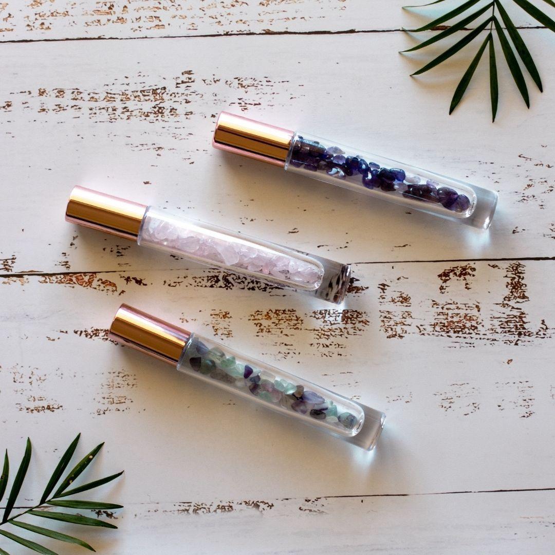 Essential Oil Crystal Gemstone Roller Bottle - 10ml (Longer)Eco Lifestyle - Us and the Earth