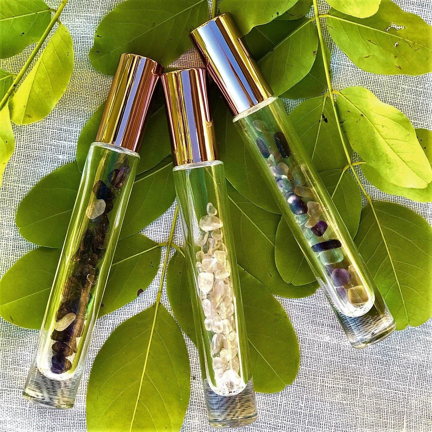 Essential Oil Crystal Gemstone Roller Bottle - 10ml (Longer)Eco Lifestyle - Us and the Earth